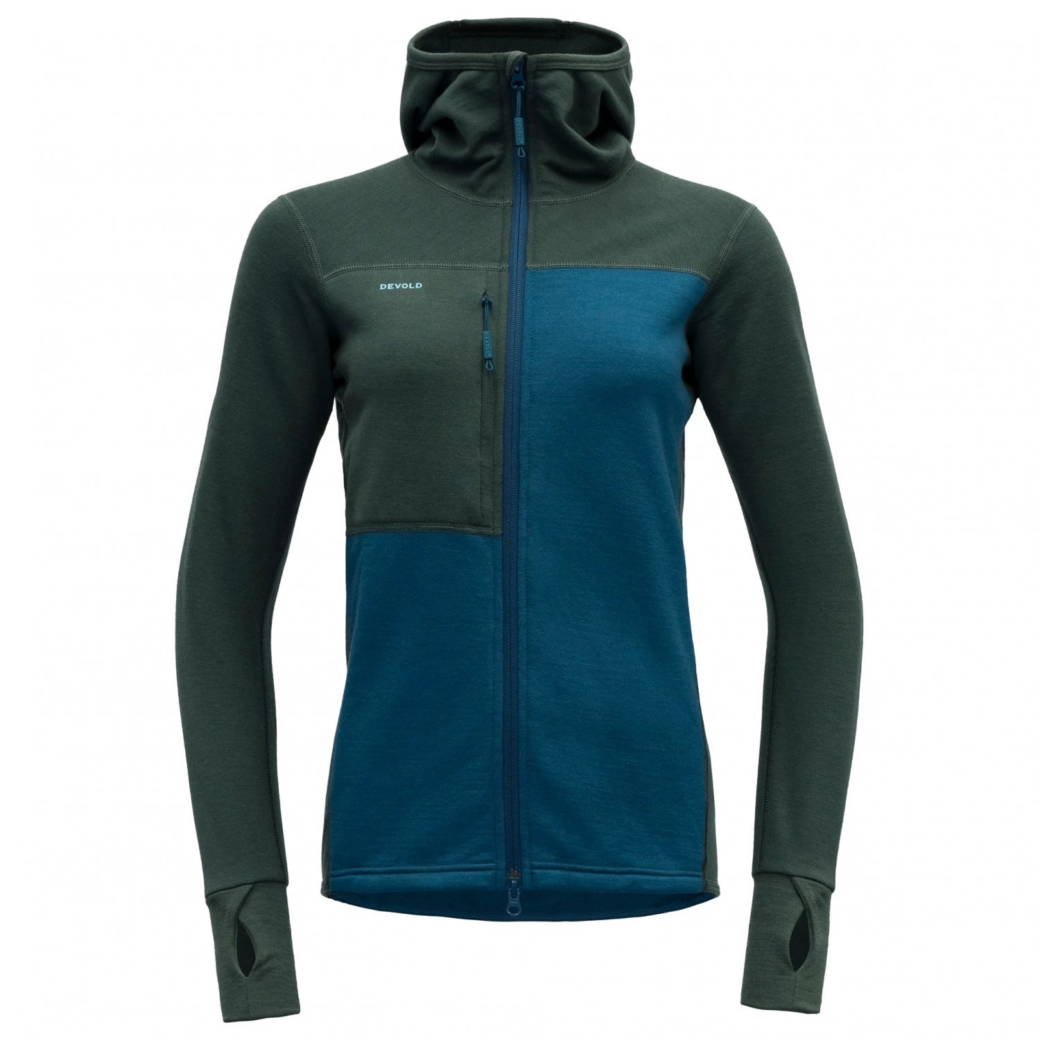 Devold - Women's Nibba Hiking Jacket with Hood - Veste en laine mérinos 3 Devold - Women's Nibba Hiking Jacket with Hood - Veste en laine mérinos