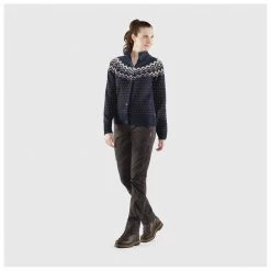 Fjällräven - Women's Övik Knit Cardigan - Veste en laine -Vestes outdoor Soldes fjaellraeven womens oevik knit cardigan veste en laine detail 3
