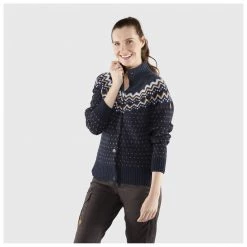 Fjällräven - Women's Övik Knit Cardigan - Veste en laine -Vestes outdoor Soldes fjaellraeven womens oevik knit cardigan veste en laine detail 4