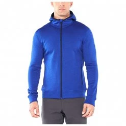 Icebreaker - Elemental L/S Zip Hood - Veste en laine -Vestes outdoor Soldes icebreaker elemental l s zip hood veste en laine detail 3