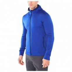 Icebreaker - Elemental L/S Zip Hood - Veste en laine -Vestes outdoor Soldes icebreaker elemental l s zip hood veste en laine detail 4