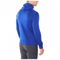 Icebreaker - Elemental L/S Zip Hood - Veste en laine -Vestes outdoor Soldes icebreaker elemental l s zip hood veste en laine detail 6