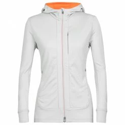 Icebreaker - Women's Quantum III L/S Zip Hood - Veste en laine mérinos -Vestes outdoor Soldes icebreaker womens quantum iii l s zip hood veste en laine merinos 3