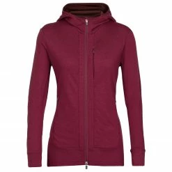 Icebreaker - Women's Quantum III L/S Zip Hood - Veste en laine mérinos -Vestes outdoor Soldes icebreaker womens quantum iii l s zip hood veste en laine merinos 4