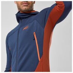 Millet - Fusion Grid Hoodie - Veste polaire 11 Millet - Fusion Grid Hoodie - Veste polaire -Vestes outdoor Soldes millet fusion grid hoodie veste polaire detail 4