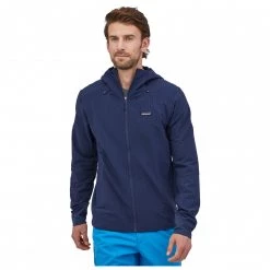 Patagonia - R1 TechFace Hoody - Veste softshell 8 Patagonia - R1 TechFace Hoody - Veste softshell -Vestes outdoor Soldes patagonia r1 techface hoody veste softshell detail 3