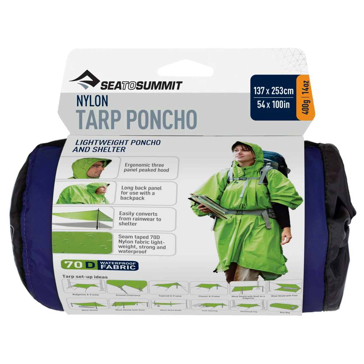 Sea to Summit - Nylon Tarp Poncho - Sac de bivouac 6 Sea to Summit - Nylon Tarp Poncho - Sac de bivouac – Image 4